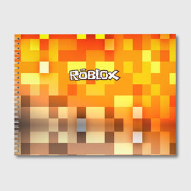 Альбом для рисования с принтом ROBLOX в Кировске, 100% бумага
 | матовая бумага, плотность 200 мг. | game | gamer | logo | minecraft | roblox | simulator | игра | конструктор | лого | симулятор | строительство | фигура