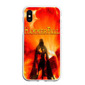 Чехол для iPhone XS Max матовый с принтом Hammerfall в Кировске, Силикон | Область печати: задняя сторона чехла, без боковых панелей | hammerfall | heavy | metal | power | sweden | пауэр метал | хеви | хеви метал