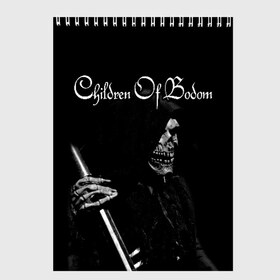 Скетчбук с принтом Children of Bodom в Кировске, 100% бумага
 | 48 листов, плотность листов — 100 г/м2, плотность картонной обложки — 250 г/м2. Листы скреплены сверху удобной пружинной спиралью | bodom | children | death | melodic | metal | алекси лайхо | дети бодома | мелодик дэт метал | метал