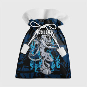 Подарочный 3D мешок с принтом Metallica в Кировске, 100% полиэстер | Размер: 29*39 см | american | blue | demon | devil | flame | hell | metal band | metallica | music | rock | американская | голубое | демон | дьявол | метал группа | металлика | музыка | пламя | рок | черт