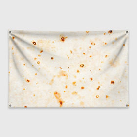 Флаг-баннер с принтом ЛАВАШ в Кировске, 100% полиэстер | размер 67 х 109 см, плотность ткани — 95 г/м2; по краям флага есть четыре люверса для крепления | лаваш | хлеб | шаурма