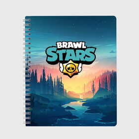 Тетрадь с принтом Brawl Stars в Кировске, 100% бумага | 48 листов, плотность листов — 60 г/м2, плотность картонной обложки — 250 г/м2. Листы скреплены сбоку удобной пружинной спиралью. Уголки страниц и обложки скругленные. Цвет линий — светло-серый
 | brawl | bs | fails | leon | stars | supercell | tick | бой | босс | бравл | броубол | бс | герои | драка | звезд | осада | сейф | старс | цель