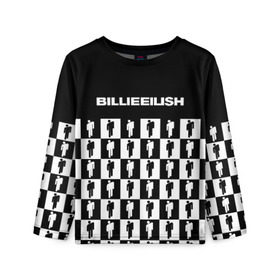 Детский лонгслив 3D с принтом BILLIE EILISH в Кировске, 100% полиэстер | длинные рукава, круглый вырез горловины, полуприлегающий силуэт
 | be | billie | billie eilish | билли | билли айлиш