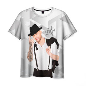 Мужская футболка 3D с принтом Егор Крид, в Кировске, 100% полиэфир | прямой крой, круглый вырез горловины, длина до линии бедер | black star | егор крид
