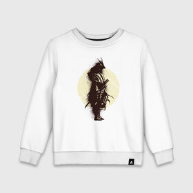 Детский свитшот хлопок с принтом Самурай в Кировске, 100% хлопок | круглый вырез горловины, эластичные манжеты, пояс и воротник | japan | ninja | samurai | sekiro | катана | ниндзя | самураи | самурай | япония