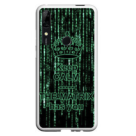 Чехол для Honor P Smart Z с принтом THE MATRIX HAS YOU в Кировске, Силикон | Область печати: задняя сторона чехла, без боковых панелей | Тематика изображения на принте: matrix | андерсон | киану | код | компьютер. монитор. пк | матрица | послание | ривз | сообщение | томас