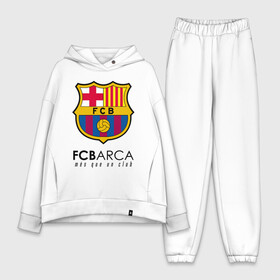 Женский костюм хлопок Oversize с принтом FC BARCELONA (BARCA) в Кировске,  |  | barca | barcelona | fc barca | барка | барселона