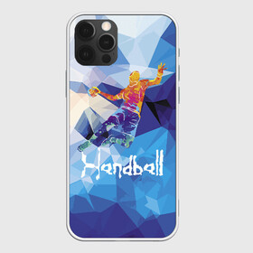 Чехол для iPhone 12 Pro с принтом Handball в Кировске, силикон | область печати: задняя сторона чехла, без боковых панелей | attack | ball | game | handball | jump | player | sport | sportsman | атака | игра | мяч | прыжок | спорт | спортмен