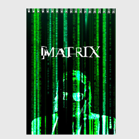 Скетчбук с принтом Matrix в Кировске, 100% бумага
 | 48 листов, плотность листов — 100 г/м2, плотность картонной обложки — 250 г/м2. Листы скреплены сверху удобной пружинной спиралью | keanu | matrix | reeves | the matrix | киану | матрица | морфиус | ривз