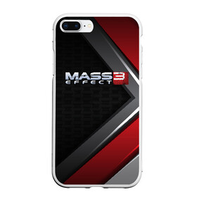 Чехол для iPhone 7Plus/8 Plus матовый с принтом MASS EFFECT 3 в Кировске, Силикон | Область печати: задняя сторона чехла, без боковых панелей | bioware | fantastic | game | john shepard | n7 | normandy | reapers | sci fi | turian | джон шепард | жнецы | турианец