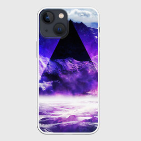 Чехол для iPhone 13 mini с принтом Космический треугольник в Кировске,  |  | bright | colorful | cool | disco | music | music lover | retro | speaker | tape recorder | technique | vintage | винтаж | динамик | диско | магнитофон | меломан | музыка | неон | разноцветный | ретро | техника