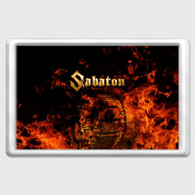 Магнит 45*70 с принтом Sabaton в Кировске, Пластик | Размер: 78*52 мм; Размер печати: 70*45 | heavy | metal | power | sabaton | метал | пауэр | сабатон | хэви