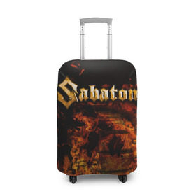 Чехол для чемодана 3D с принтом Sabaton в Кировске, 86% полиэфир, 14% спандекс | двустороннее нанесение принта, прорези для ручек и колес | heavy | metal | power | sabaton | метал | пауэр | сабатон | хэви