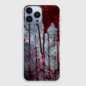 Чехол для iPhone 13 Pro Max с принтом Кровь на металле в Кировске,  |  | blood | bloody | horror | texture | абстракция | брызги | в крови | краска | красная краска | кровавая | кровь | текстура | ужас