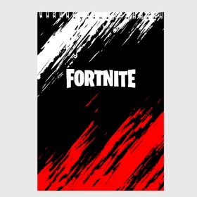 Скетчбук с принтом FORTNITE в Кировске, 100% бумага
 | 48 листов, плотность листов — 100 г/м2, плотность картонной обложки — 250 г/м2. Листы скреплены сверху удобной пружинной спиралью | fortnite | fortnite 2 | fortnite x маршмелло | ikonik | marshmello | ninja | ninja streamer | иконик | ниндзя | фортнайт | фортнайт 2 | фортнайт глава 2