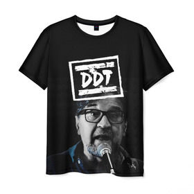 Мужская футболка 3D с принтом ДДТ в Кировске, 100% полиэфир | прямой крой, круглый вырез горловины, длина до линии бедер | ddt | rock | ддт | рок | русский рок | юрий шевчук