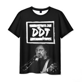 Мужская футболка 3D с принтом ДДТ в Кировске, 100% полиэфир | прямой крой, круглый вырез горловины, длина до линии бедер | Тематика изображения на принте: ddt | rock | ддт | рок | русский рок | юрий шевчук