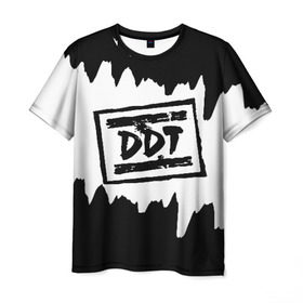 Мужская футболка 3D с принтом ДДТ в Кировске, 100% полиэфир | прямой крой, круглый вырез горловины, длина до линии бедер | ddt | rock | ддт | рок | русский рок | юрий шевчук