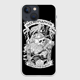 Чехол для iPhone 13 mini с принтом Necromancer в Кировске,  |  | dd | dungeon  dragons | dungeon and dragons | данжен энд дрэгонс | днд | игра | настольная игра | подземелья и драконы