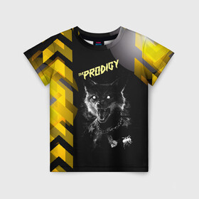 Детская футболка 3D с принтом the prodigy (лис) в Кировске, 100% гипоаллергенный полиэфир | прямой крой, круглый вырез горловины, длина до линии бедер, чуть спущенное плечо, ткань немного тянется | Тематика изображения на принте: the prodigy