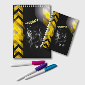 Блокнот с принтом the prodigy (лис) в Кировске, 100% бумага | 48 листов, плотность листов — 60 г/м2, плотность картонной обложки — 250 г/м2. Листы скреплены удобной пружинной спиралью. Цвет линий — светло-серый
 | Тематика изображения на принте: the prodigy