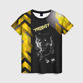 Женская футболка 3D с принтом the prodigy (лис) в Кировске, 100% полиэфир ( синтетическое хлопкоподобное полотно) | прямой крой, круглый вырез горловины, длина до линии бедер | the prodigy
