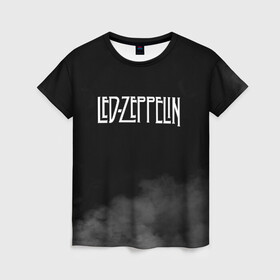 Женская футболка 3D с принтом Led Zeppelin в Кировске, 100% полиэфир ( синтетическое хлопкоподобное полотно) | прямой крой, круглый вырез горловины, длина до линии бедер | led zeppelin | лед зеппелин