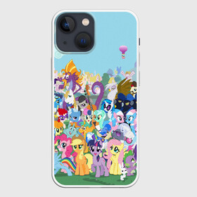 Чехол для iPhone 13 mini с принтом MY LITTLE PONY в Кировске,  |  | my little pony | pinkie pie | scootaloo | spike | sweaty balls | искорка | крошка бель | маленькие пони | мульфтфильм | пони | скутолу | эппл блум