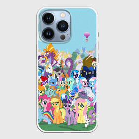 Чехол для iPhone 13 Pro с принтом MY LITTLE PONY в Кировске,  |  | my little pony | pinkie pie | scootaloo | spike | sweaty balls | искорка | крошка бель | маленькие пони | мульфтфильм | пони | скутолу | эппл блум