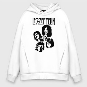 Мужское худи Oversize хлопок с принтом Led Zeppelin в Кировске, френч-терри — 70% хлопок, 30% полиэстер. Мягкий теплый начес внутри —100% хлопок | боковые карманы, эластичные манжеты и нижняя кромка, капюшон на магнитной кнопке | led | led zep | led zeppelin | ledzep | lz | zoso | группа | джимми пейдж | джон генри бонэм | джон пол джонс | зосо | лед зепелен | лед зеппелин | ледзепелен | ледзеппелин | роберт плант | рок