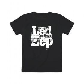 Детская футболка хлопок с принтом Led Zeppelin в Кировске, 100% хлопок | круглый вырез горловины, полуприлегающий силуэт, длина до линии бедер | led | led zep | led zeppelin | ledzep | lz | zoso | группа | джимми пейдж | джон генри бонэм | джон пол джонс | зосо | лед зепелен | лед зеппелин | ледзепелен | ледзеппелин | роберт плант | рок
