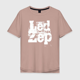 Мужская футболка хлопок Oversize с принтом Led Zeppelin в Кировске, 100% хлопок | свободный крой, круглый ворот, “спинка” длиннее передней части | led | led zep | led zeppelin | ledzep | lz | zoso | группа | джимми пейдж | джон генри бонэм | джон пол джонс | зосо | лед зепелен | лед зеппелин | ледзепелен | ледзеппелин | роберт плант | рок