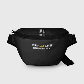 Поясная сумка 3D с принтом Вrazzers university в Кировске, 100% полиэстер | плотная ткань, ремень с регулируемой длиной, внутри несколько карманов для мелочей, основное отделение и карман с обратной стороны сумки застегиваются на молнию | brazers | brazzers | brazzers university | бразерс | бразэрс | университет бразерс