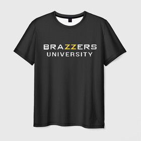 Мужская футболка 3D с принтом Вrazzers university в Кировске, 100% полиэфир | прямой крой, круглый вырез горловины, длина до линии бедер | Тематика изображения на принте: brazers | brazzers | brazzers university | бразерс | бразэрс | университет бразерс