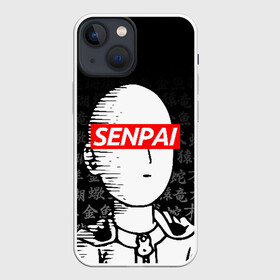 Чехол для iPhone 13 mini с принтом SENPAI ONE PUNCH MAN в Кировске,  |  | Тематика изображения на принте: one punch man | onepunchman | oppai | saitama | ван панч мен | ванпанчмен | макото миядзаки | сайтама | человек один удар