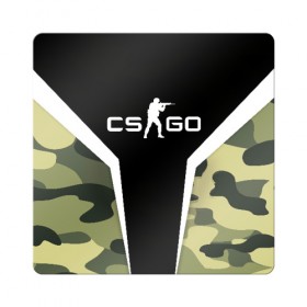 Магнит виниловый Квадрат с принтом CS:GO Camouflage в Кировске, полимерный материал с магнитным слоем | размер 9*9 см, закругленные углы | conter | counter | cs go | csgo | global | offensive | strike | контер | кс го | ксго | страйк