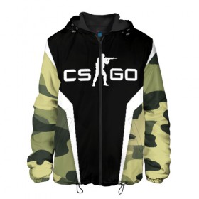 Мужская куртка 3D с принтом CS:GO Camouflage в Кировске, ткань верха — 100% полиэстер, подклад — флис | прямой крой, подол и капюшон оформлены резинкой с фиксаторами, два кармана без застежек по бокам, один большой потайной карман на груди. Карман на груди застегивается на липучку | conter | counter | cs go | csgo | global | offensive | strike | контер | кс го | ксго | страйк