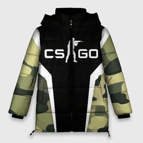 Женская зимняя куртка 3D с принтом CSGO Camouflage в Кировске, верх — 100% полиэстер; подкладка — 100% полиэстер; утеплитель — 100% полиэстер | длина ниже бедра, силуэт Оверсайз. Есть воротник-стойка, отстегивающийся капюшон и ветрозащитная планка. 

Боковые карманы с листочкой на кнопках и внутренний карман на молнии | conter | counter | cs go | csgo | global | offensive | strike | контер | кс го | ксго | страйк