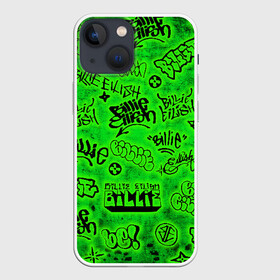 Чехол для iPhone 13 mini с принтом Billie Eilish Graffiti glow в Кировске,  |  | billie | eilish | glow | graffiti | grunge | айлиш | билли | граффити | кислота | татуировки
