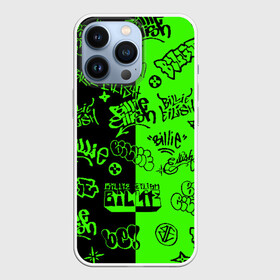 Чехол для iPhone 13 Pro с принтом Billie Eilish Graffiti two col в Кировске,  |  | billie | eilish | gradient | graffiti | айлиш | билли | граффити | татуировки