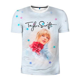 Мужская футболка 3D спортивная с принтом Taylor Swift в Кировске, 100% полиэстер с улучшенными характеристиками | приталенный силуэт, круглая горловина, широкие плечи, сужается к линии бедра | lover | taylor swift | taylor swift lover | тэйлор свифт
