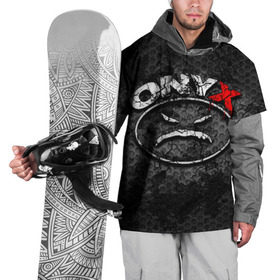 Накидка на куртку 3D с принтом Onyx в Кировске, 100% полиэстер |  | Тематика изображения на принте: fredro starr | onyx | rap | sonny seeza | sticky fingaz | оникс | рэп