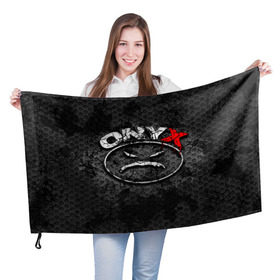 Флаг 3D с принтом Onyx в Кировске, 100% полиэстер | плотность ткани — 95 г/м2, размер — 67 х 109 см. Принт наносится с одной стороны | fredro starr | onyx | rap | sonny seeza | sticky fingaz | оникс | рэп