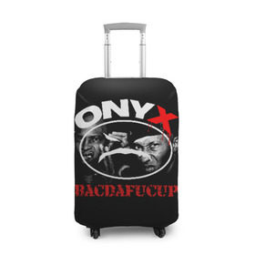 Чехол для чемодана 3D с принтом Onyx в Кировске, 86% полиэфир, 14% спандекс | двустороннее нанесение принта, прорези для ручек и колес | fredro starr | onyx | rap | sonny seeza | sticky fingaz | оникс | рэп