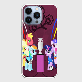 Чехол для iPhone 13 Pro с принтом PONY в Кировске,  |  | my little pony | pinkie pie | scootaloo | spike | sweaty balls | искорка | крошка бель | маленькие пони | мульфтфильм | пони | скутолу | эппл блум