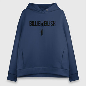 Женское худи Oversize хлопок с принтом BILLIE EILISH SPIDER в Кировске, френч-терри — 70% хлопок, 30% полиэстер. Мягкий теплый начес внутри —100% хлопок | боковые карманы, эластичные манжеты и нижняя кромка, капюшон на магнитной кнопке | be | billie | billie eilish | билли | билли айлиш