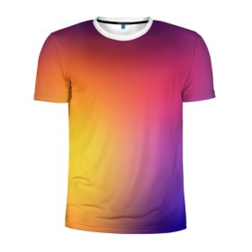 Мужская футболка 3D спортивная с принтом Abstract gradient colors в Кировске, 100% полиэстер с улучшенными характеристиками | приталенный силуэт, круглая горловина, широкие плечи, сужается к линии бедра | abstract | colors | gradient | абстракция | градиент | перелив | цвет | цветовой