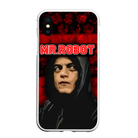 Чехол для iPhone XS Max матовый с принтом Mr robot в Кировске, Силикон | Область печати: задняя сторона чехла, без боковых панелей | robot | драма | мистер | мистер робот | психологический триллер | рами малек | робот | технотриллер