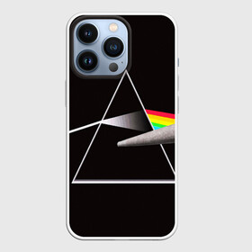 Чехол для iPhone 13 Pro с принтом PINK FLOYD в Кировске,  |  | music | pink floyd | the dark side of the moon | космос | луна | музыка | пинк флойд | призма | рок | треугольник | триангулярная призма