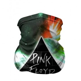 Бандана-труба 3D с принтом PINK FLOYD в Кировске, 100% полиэстер, ткань с особыми свойствами — Activecool | плотность 150‒180 г/м2; хорошо тянется, но сохраняет форму | music | pink floyd | the dark side of the moon | космос | луна | музыка | пинк флойд | призма | рок | треугольник | триангулярная призма